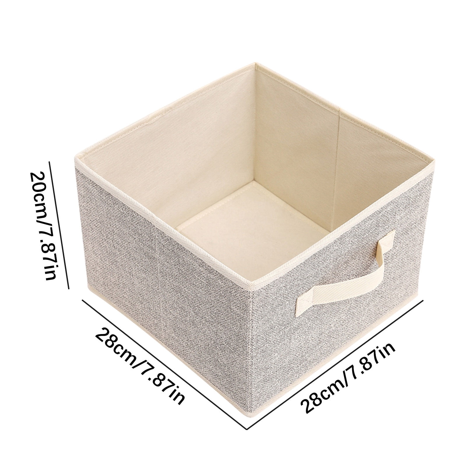 Photo Storage Box for Clothing Sundries Household Items Fabric Desktop, Storage for Toys Desktop Organizer Box Non-Woven Fabric