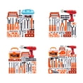thumbnail image 4 of fastboy Kids Tool Toy Set Fun And Educational Simulation Game Boy Child Toy ABS Tools Kit Tool Toys Tool Set Toy Tool Toolbox 55 pcs with toolbox, 4 of 6