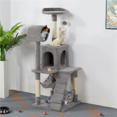 thumbnail image 3 of Yaheetech 51'' Multilevel Cat Tree Condo with Scratching Post, Light Gray, 3 of 11