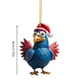 thumbnail image 2 of Vaidha Cute Rooster Car Pendant Home Tree Decoration Christmas Tree Ornament Home Decor, 2 of 2