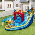 thumbnail image 2 of Costway Inflatable Water Park Kids Blow up Water Slide with Splash Pool Water Cannon With 950W Blower, 2 of 9