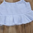 thumbnail image 3 of UK Kids Baby Girl Summer Clothes Stripe Ruffle Tops Flared Pants 2PCS Outfit Set Blue 1-2 Years, 3 of 6