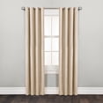 thumbnail image 1 of Mainstays Faux Silk Light-Filtering Grommet Window Curtain Panel, 54" x 84", Cream, 1 Panel, 1 of 7