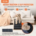 thumbnail image 2 of VEVOR Dog Ramp, Folding Pet Ramp for Bed, Adjustable Dog Ramp for Small, Large, Old Dogs & Cats, Wooden Pet Ramp with 47.2" Long Ramp, Adjustable from 13.8" to 27.6", Suitable for Couch, Sofa, Car, 2 of 9