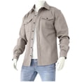thumbnail image 2 of LOVZFMLL Vestes pour Hommes Homme Hiver Manches Longues Boutons Poches Col Rabattu Veste Manteau, 2 of 6