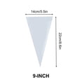 thumbnail image 3 of 100-Pack Disposable Piping Bags for Cake Decorating, Extra Thick Icing Bags, Burst-Proof Design for Buttercream, Chocolate, 3 of 7