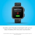 thumbnail image 4 of Garmin Bounceâ¢, Kids Smartwatch, Two-Way Text and Voice Messaging, Location Tracking, Black Camo, 4 of 6