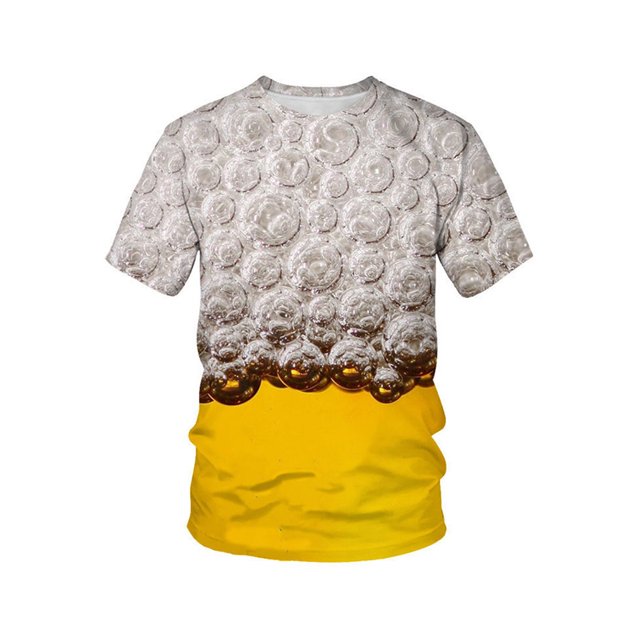 Innerwin Oktoberfest T-Shirt Col Rond Tee-Shirt de Vacances Manches Courtes Ample Été Tops Style-H L