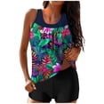 thumbnail image 2 of Meichang Womens Tankini Bathing Suits Tummy Control Tankini Swimsuits 2 Piece Split Swimsuits High Waisted Conservative Tankini Tops with Boyshorts, 2 of 5