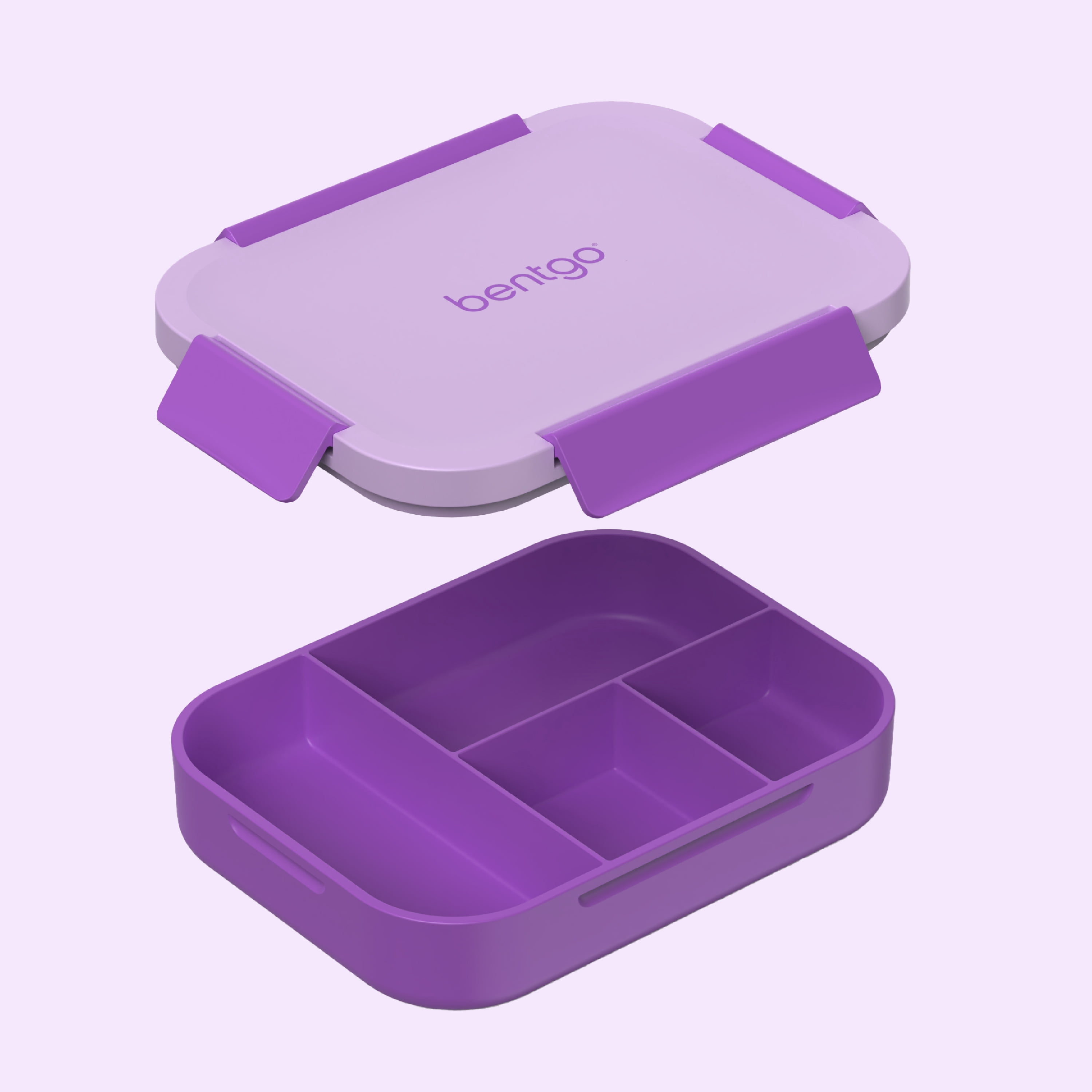 Bentgo Kids Snap & Go Leak-Proof Lunch Box - Purple
