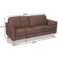thumbnail image 2 of Costway Canapé Moderne en Tissu Causeuse Sofa Lit Rembourré Salon Lit de Repos Maison, 2 of 10