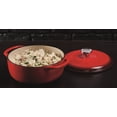 thumbnail image 3 of Lodge Enamel Dutch Oven, Red - 4.5 quart., 3 of 4