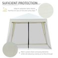 thumbnail image 4 of Outsunny Tente de Fête, Abri de Jardin Extérieure Pare-Soleil, Beige, 4 of 10