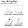 thumbnail image 5 of All-Purpose Built-In Seatbelt Seat Covers Fit For Car Truck SUV Van – Front Set, 5 of 5