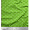 thumbnail image 1 of Soimoi polyester Crepe Fabric Dot & Paisley Decor Fabric Printed Yard 42 Inch Wide, 1 of 1