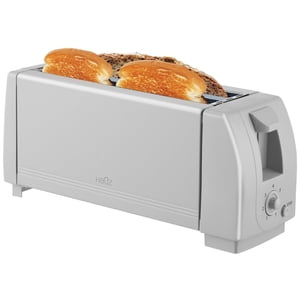 Hauz - 4 Slice Toaster, 7 Browning Levels, Compact Design, Grey