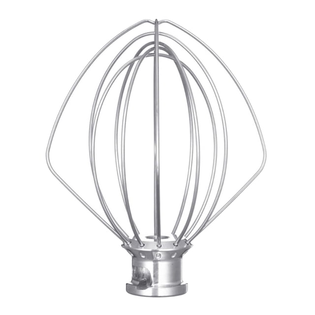 Durable 6-wire attachment for tilt-head stand mixer, 4.5 QT, replace K45WW. Made of high-quality stainless steel, suitable for 5/6 quart mixers. Ideal for whipping cream, egg whites, or batter. Easy to clean and designed for efficient mixing.