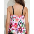thumbnail image 4 of Charmo Hauts de Maillot de Bain Fluides à Col en V pour Femmes, Bretelles Ajustables, Hauts de Tankini, Hauts de Maillot Rembourrés (Sans Bas), 4 of 5