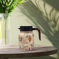 thumbnail image 3 of WIFKLSIIPG Vintage Floral Pattern Tea Tea Pot Vintage Floral Pattern Tea Built in Infuser Mini Hot Coffee Pot Stainless Steel Thermal Carafe with Lid for Hot Drinks, 3 of 3