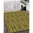 thumbnail image 3 of Ahgly Tapis d'Intérieur Lavable en Machine Carré Transitionnel Brun Bronze Foncé, 5 Pieds Carré, 3 of 7
