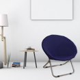 thumbnail image 4 of Housse de Chaise Soucoupe, Housse Extensible en Polyester pour Chaise Lune, pour Adultes Bleu Foncé, 4 of 8