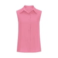 thumbnail image 3 of Sleeveless Blouses for Women Summer Casual Button Shirts Tank Tops, 3 of 5