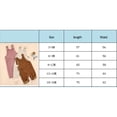 thumbnail image 2 of Xingqing Infant Baby Girls Boys Corduroy Bib Pants Solid Color Button Pocket Strapless Overalls Clothes, 2 of 9