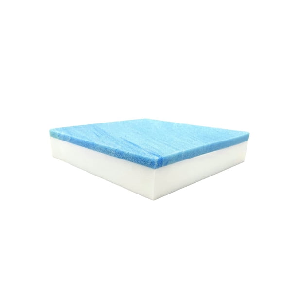 FoamRush 3" x 26" x 26" Gel Memory Foam Upholstery Square Cushion Medium Firm (Chair Cushion, Square Foam Dining Chairs, Couch, Sofa, Wheelchair Seat Cushion Replacement, Foam Rubber Padding)