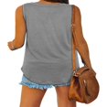 thumbnail image 4 of Women Vest V Neck Sleeveless Solid Color Casual Party Summer Tops, 4 of 9