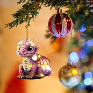TopLLC Décoration Suspendue de Sapin de Noël Mignon Dragon Volant Bébé Forme Unique