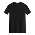 thumbnail image 4 of Styesk T Shirts for Man Solid-Color Casual Elastic Sports Short Sleeved Round-Neck Blouses, 4 of 6
