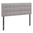 thumbnail image 2 of Monarch Specialties Bed, Headboard Only, Queen Size, Bedroom, Upholstered, Linen Look, Grey, Transitional, 2 of 3