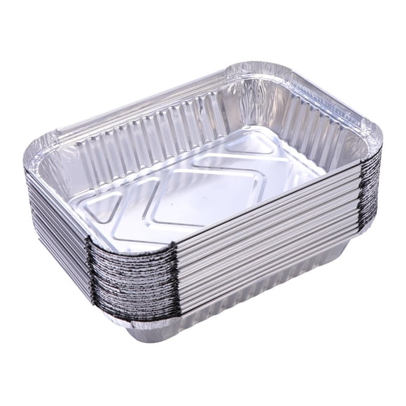 50pcs Aluminum Foil Pan - Heavy Duty Cooking Tin Box for Home Kitchen Restaurant