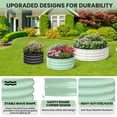 thumbnail image 4 of AKDSteel 2 - Pack Round Galvanized Raised Garden Bed - 2FT/3FT/4FT Sizes - Outdoor Flower & Vegetable Bed - Heavy - Duty & Open - Bottom Design, 4 of 7