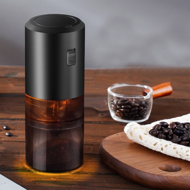 RKSTN coffee grinder Coffee Grinder With Adjustable Coarseness Ceramic Burrs PortableElectric Spice Coffee Grinder With Clean Brush Type C Charging