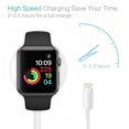 thumbnail image 4 of 2 in 1 Wireless Charger Compatible for Apple Watch Series 4 3 2 1, USB..., 4 of 9