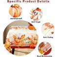thumbnail image 2 of Fall Thanksgiving Tablecloth, Pumpkin Maple Pine Cones Thanksgiving Round Table Cloth 60 x 60 for Farmhouse Decor,Perfect for Kitchen Dinner, Restaurant ,Outdoor Holiday Picnic Table Cover, 2 of 5