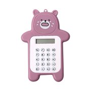 EGNMCR Cute Bear Calculator, Basic Button Battery Powered, Handheld Calculator Schools And Children Can Choose, Yellow, Blue, Cyan And Brown. Bear calculator