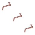 thumbnail image 1 of relayinert Universal Fit Basin Long Lasting Easy Installation Compact Metal Single Cold Wall Mounted Sink 04 Rose Gold 3Set, 1 of 6