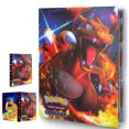 thumbnail image 1 of Trading Card Holder Card Album Binder, Protection Folder Book Collectible Card Album, 4-Pocket with 30-Pages 240-Trading Cards Capacity, Present for Children-AAC3, 1 of 5