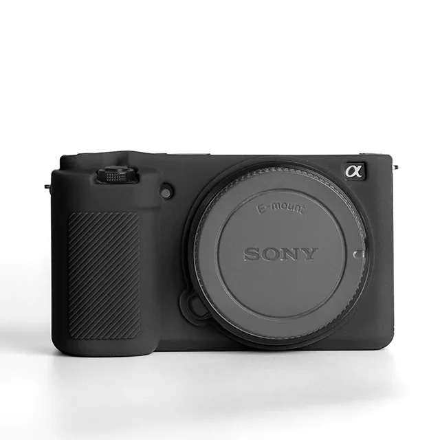 GadgetCom Étui de Remplacement compatible avec Sony ZV-E10, Étui de protection en silicone pour Appareil Photo avec Prise Texturée pour une Sécurité Accrue. le design Moulé sur Mesure s'Ajuste Parfaitement sur l'Appareil Photo, Offrant un Accès à Tous les Boutons, Cadrans, ports HDMI/micro et Compartiment pour Pile. Convient comme Sac compact pour Appareil Photo pour la protection contre les Rayures et l'Utilisation Extérieure.
