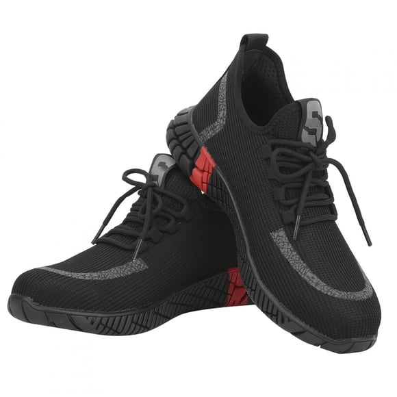 Wchiuoe Mens Safety Shoes Wook Boots Steel Toe Trainers Sneakers Hiking Protective