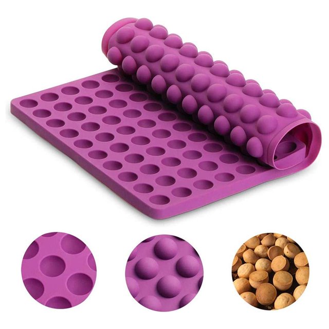 QualitChoice Silicone Oven Mat Non-Stick Samll Cake Biscuit Baking Mold Oven Baking Mat for Microwave Oven