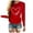 Red, variant on Ketyyh-chn99 Womens T Shirts Birthday Gifts for Women Summer Ruffle Short Sleeve Knit Tunic Tops Shirts Tank Tee Wine,M