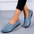 thumbnail image 5 of B91xZ Chaussures pour Femmes Bout Rond Talons Hauts Blocs, Bleu Ciel 7, 5 of 5