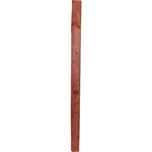 Ekena Millwork DECR019X060X04LDRRD Vintage Farmhouse Rung Decorative Ladder, 19" x 60" x 3 1/2", Salvage Red