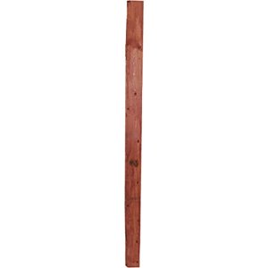 Ekena Millwork DECR019X060X04LDRRD Vintage Farmhouse Rung Decorative Ladder, 19" x 60" x 3 1/2", Salvage Red