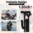 thumbnail image 3 of POINTERTECK Canne de Marche avec Lumière DEL et Alarme pour Hommes et Femmes - Canne Autoportante Pliable, Ajustable et Rabattable à Pointe Pivotante, Robuste / Bâtons de Marche Cannes Pliantes pour Aînés et Annonce, 3 of 9