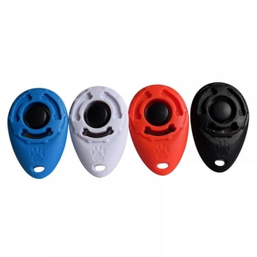 Dog Training Clicker with Wrist Strap - Pet Training Clicker Set Pet Ellipse Clicker Training Tool for Dogs Four Colors