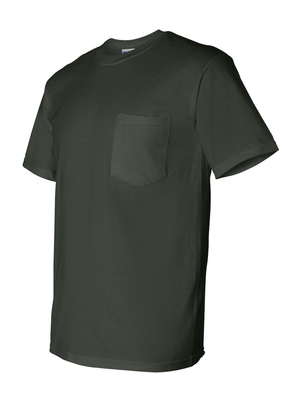 Gildan - T-Shirt à Poche DryBlend - 8300 - Vert Forêt - Taille : L